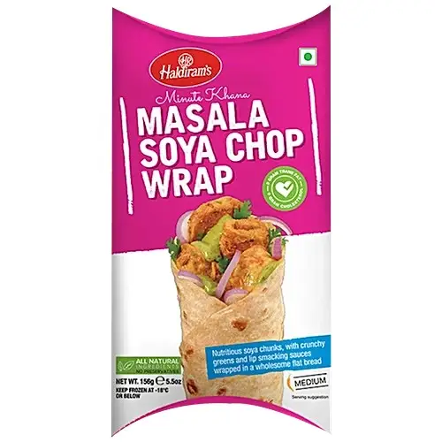 Haldiram's WRAPS SOYA CHAP 156 G